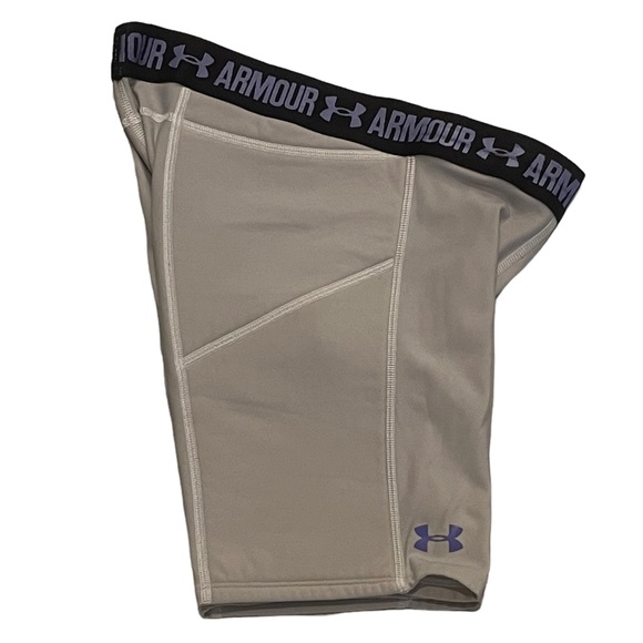 Under Armour Gray Strike Zone Compression Shorts HeatGear - Picture 2 of 9